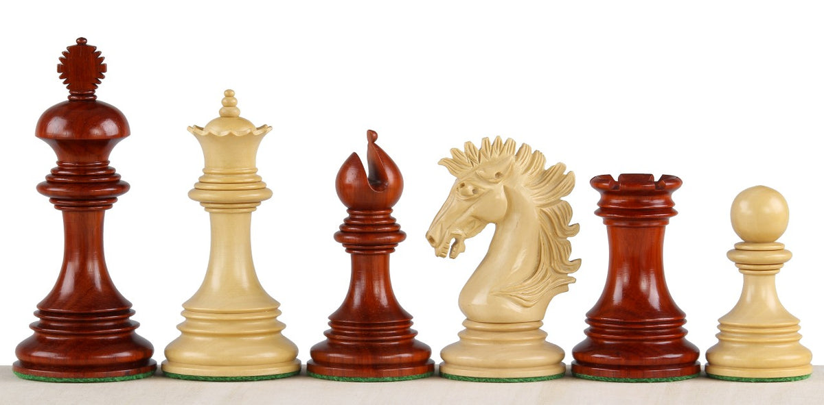 Exklusive Schachfiguren aus Redwood und Buchsbaum, König 10,8 cm – Figuren in Reihe